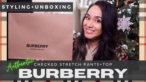 Burberry Check Stretch Outfit Styling and Authentic Unboxing.